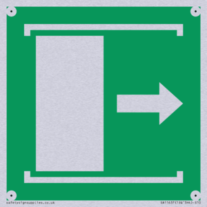 E033 safe condition door slides right to open